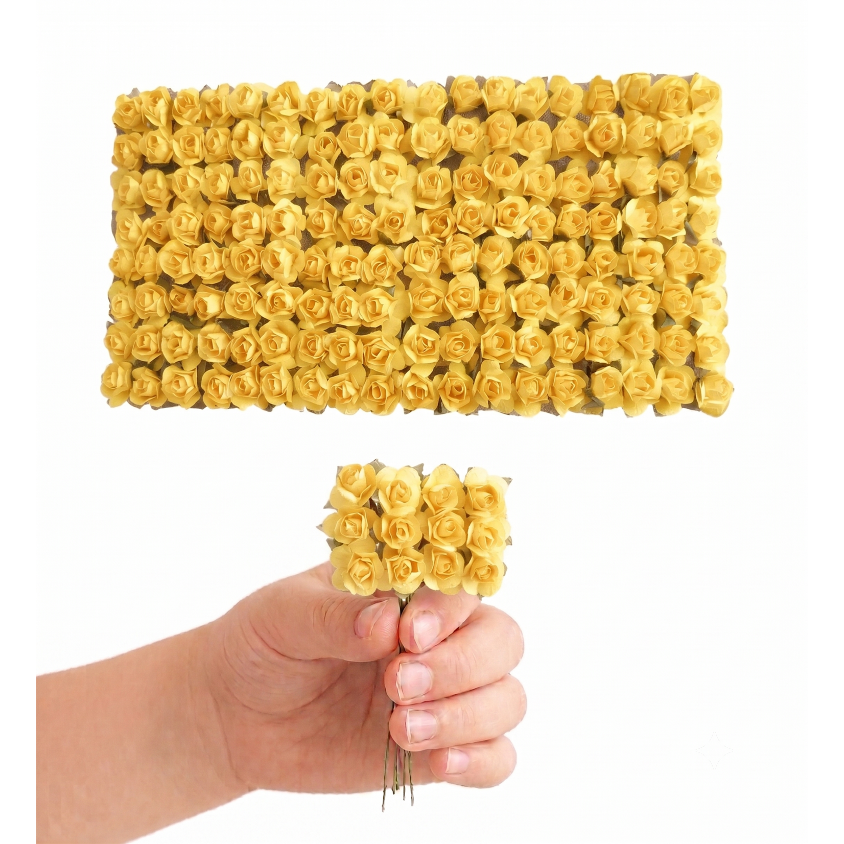 144 pc Mini Paper Rose Stems (0.5 Inch) – Craft & Favors Supply