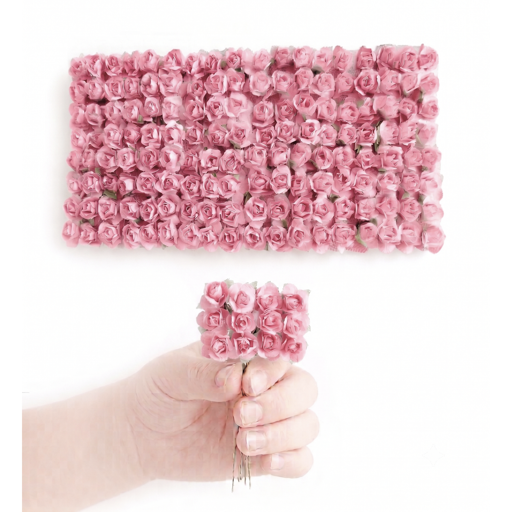 144 pc Mini Paper Rose Stems (0.5 Inch) – Craft & Favors Supply