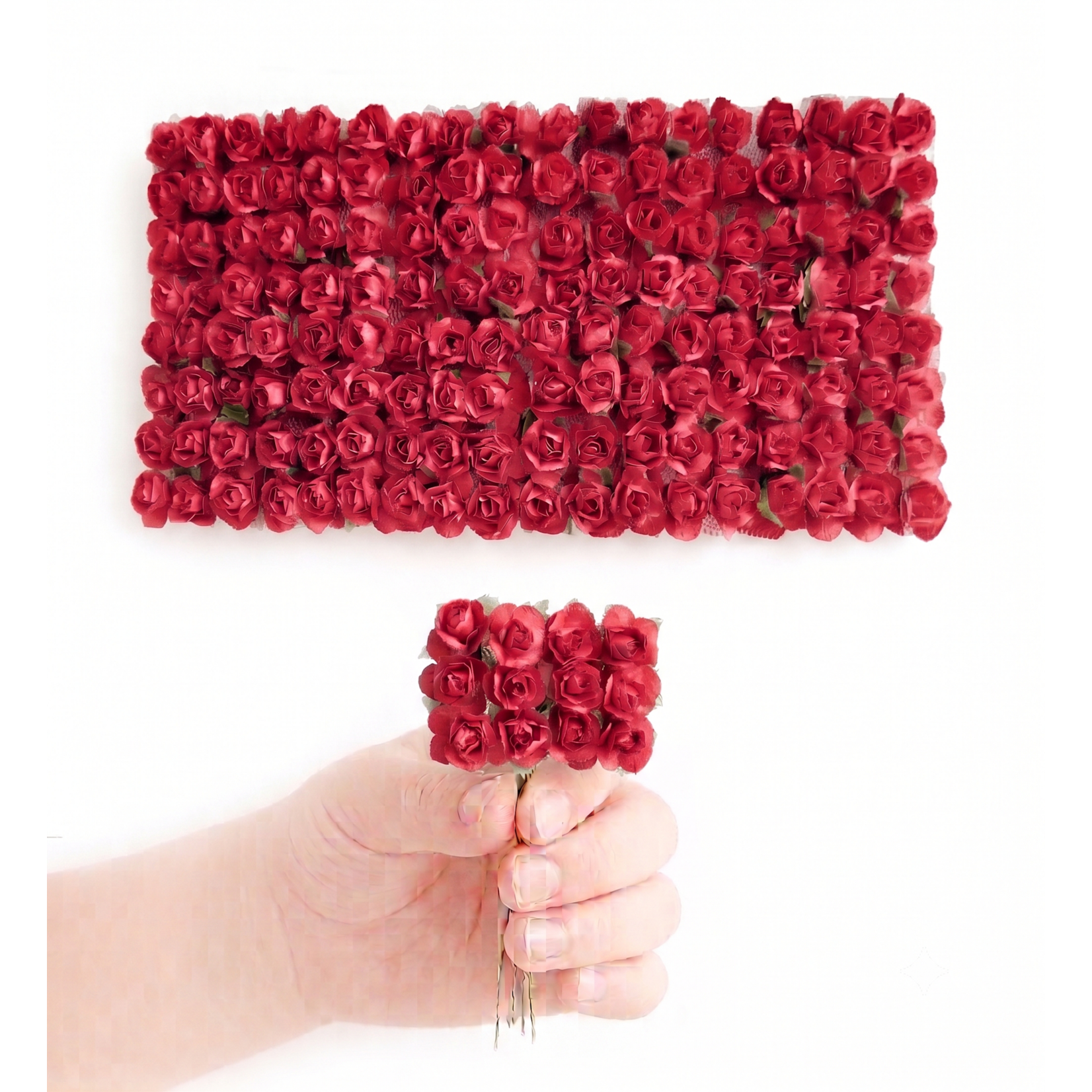 144 pc Mini Paper Rose Stems (0.5 Inch) – Craft & Favors Supply