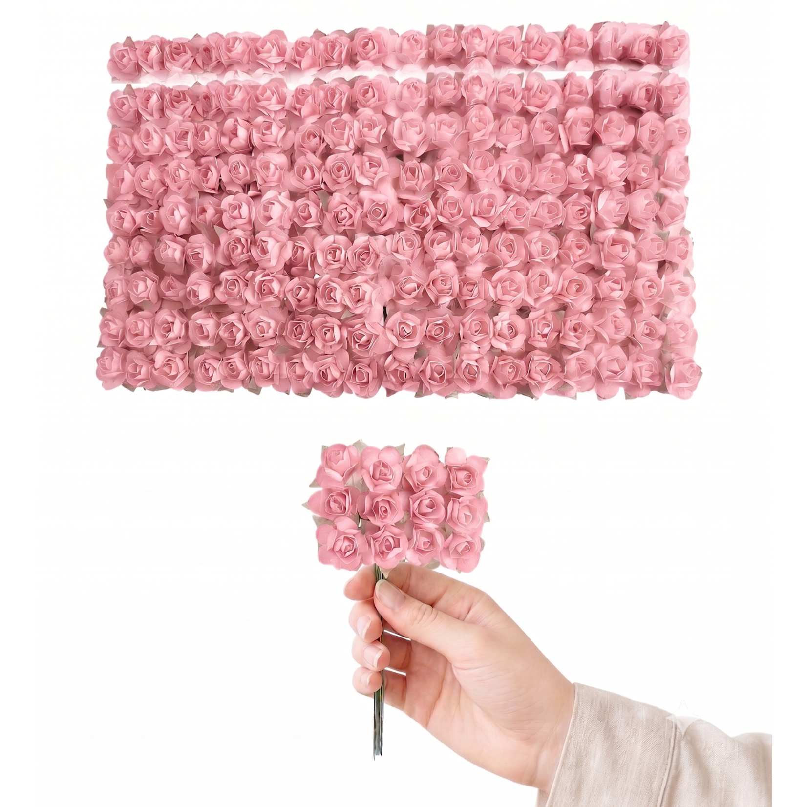 144 pc Mini Paper Rose Stems (0.75 Inch) – Craft & Favors SupplyPCS -