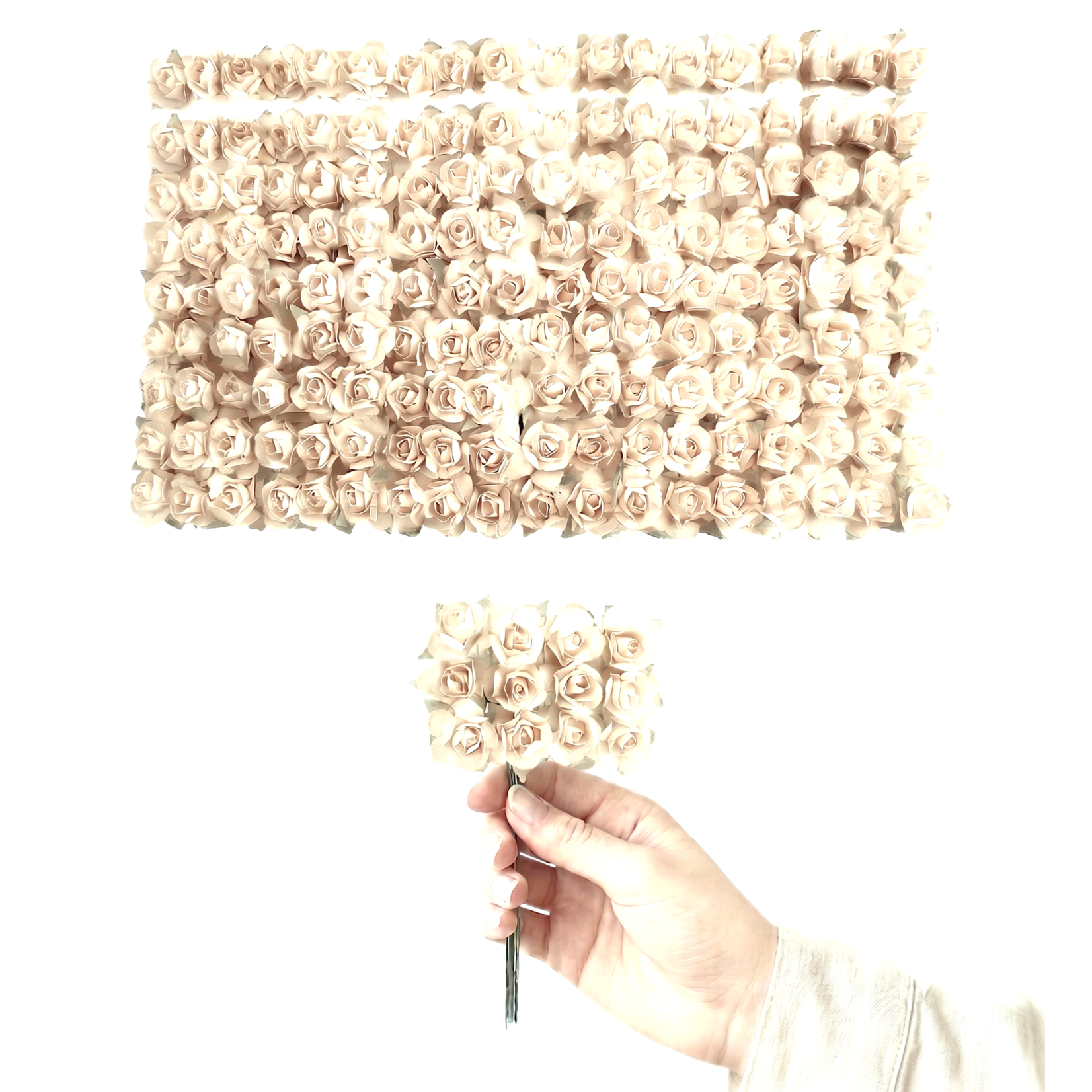144 pc Mini Paper Rose Stems (0.75 Inch) – Craft & Favors SupplyPCS -