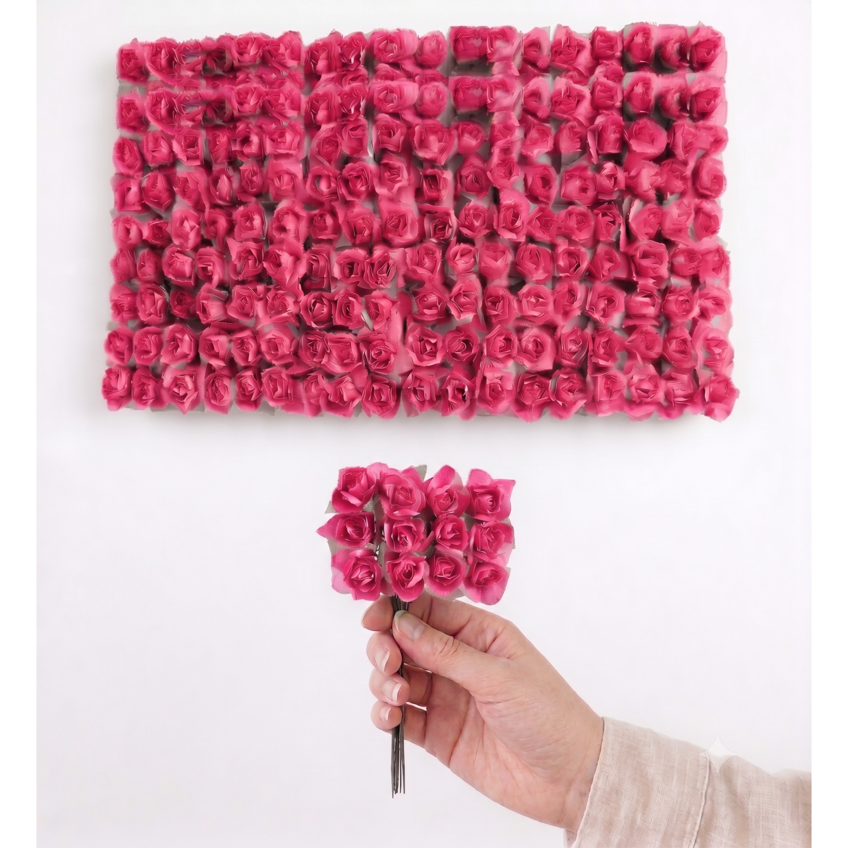 144 pc Mini Paper Rose Stems (0.75 Inch) – Craft & Favors SupplyPCS -