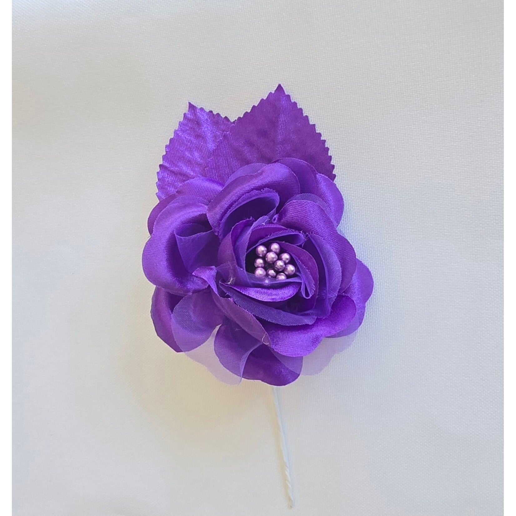 3" Premium Artificial Silk Single Roses with Pearl Stamen (20+ Colors)