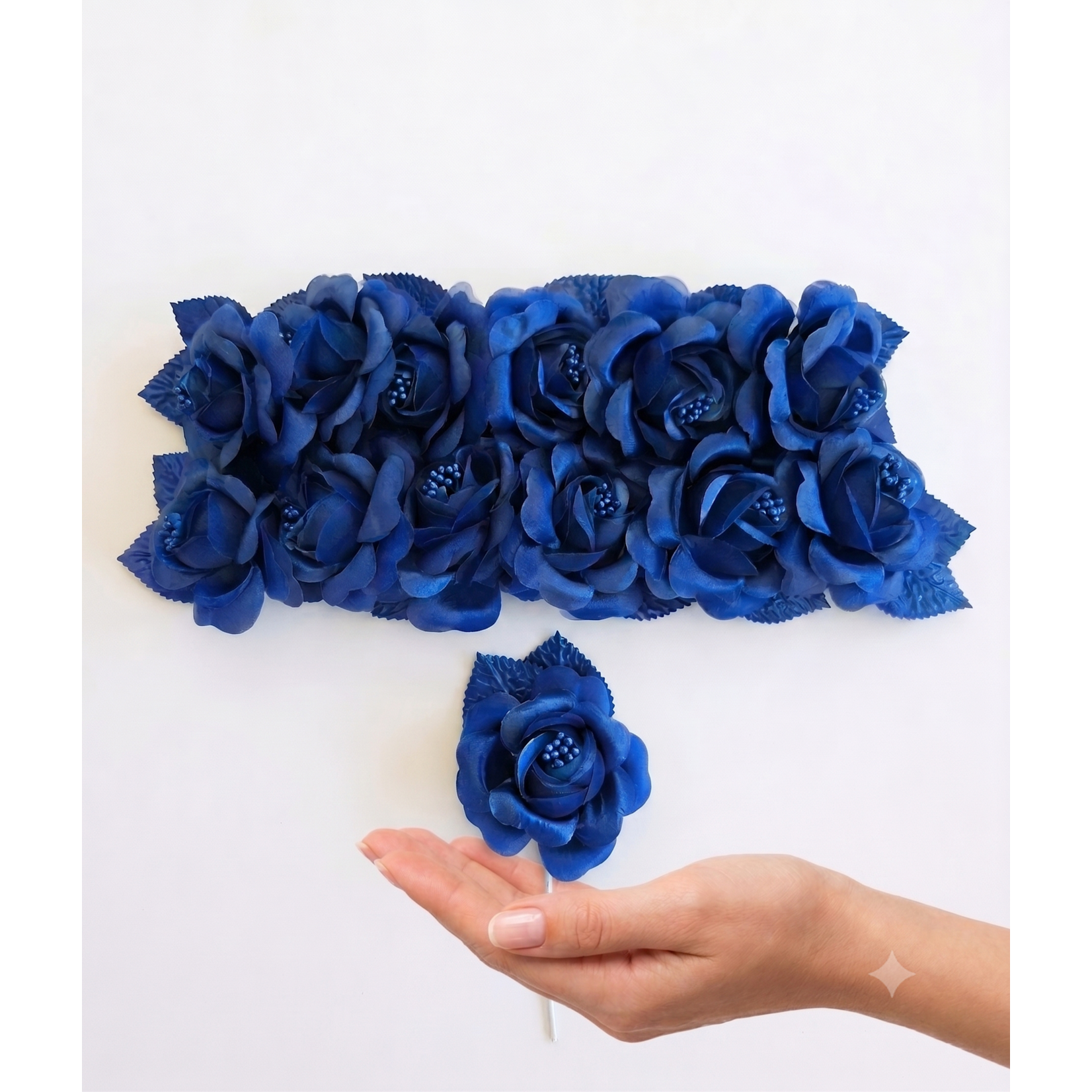 3" Premium Artificial Silk Single Roses with Pearl Stamen (20+ Colors)