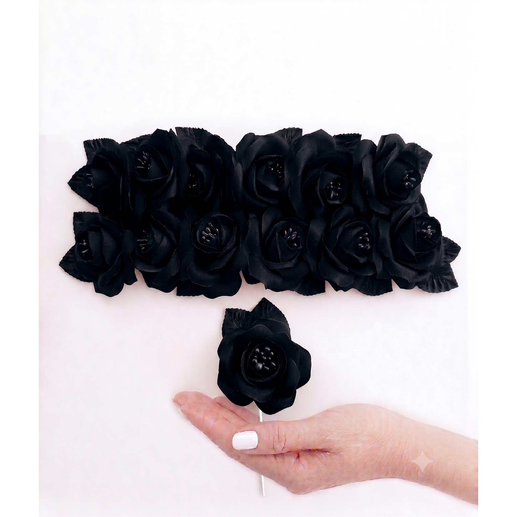 3" Premium Artificial Silk Single Roses with Pearl Stamen (20+ Colors)