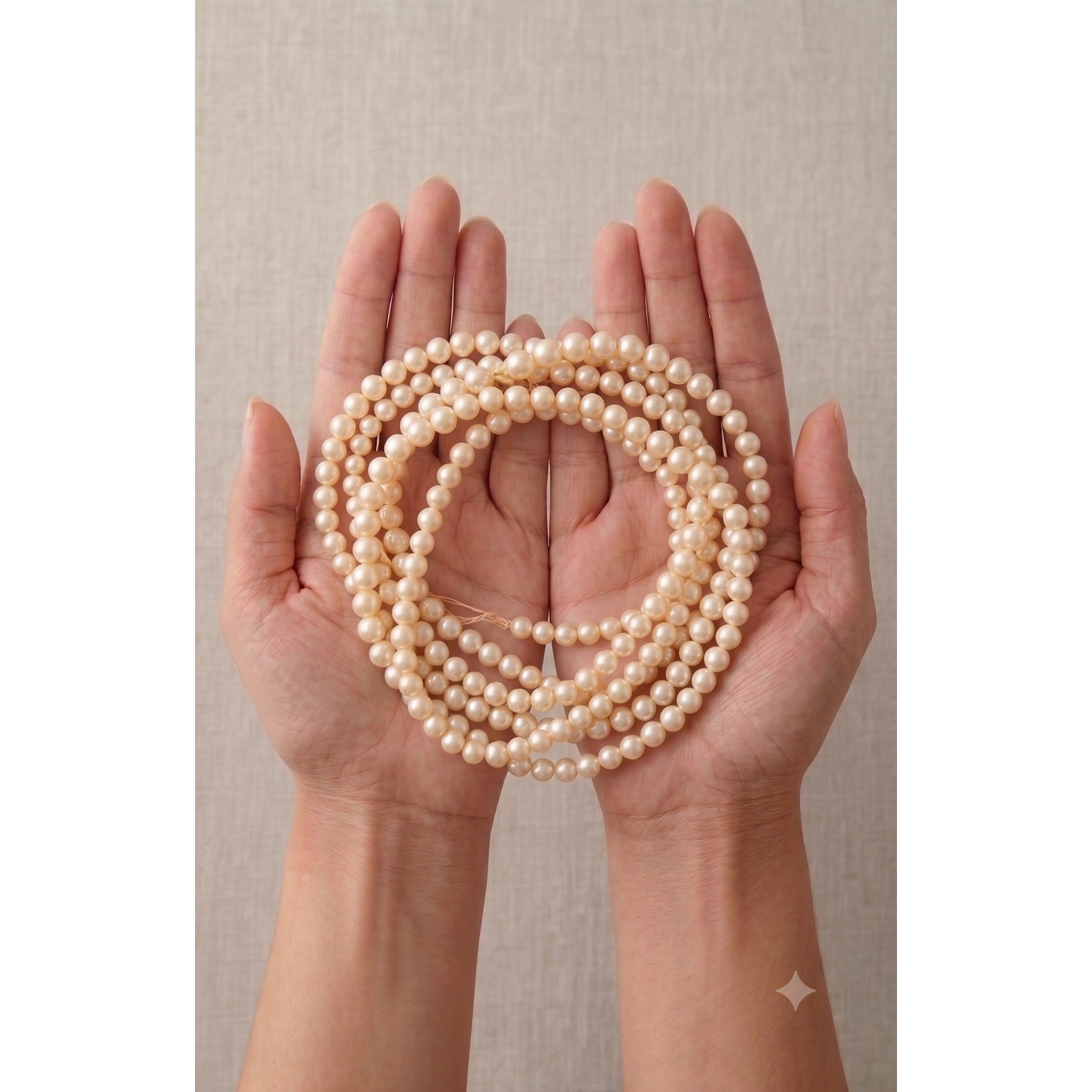 10mm Round Loose Imitation Pearl in string 1lb bag -  Smooth Beads with Holes for Vase Filler, Jewelry, Bridal Accessories & Event Decor