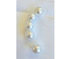 18mm Round Loose Imitation Pearl in string 1lb Smooth Beads with