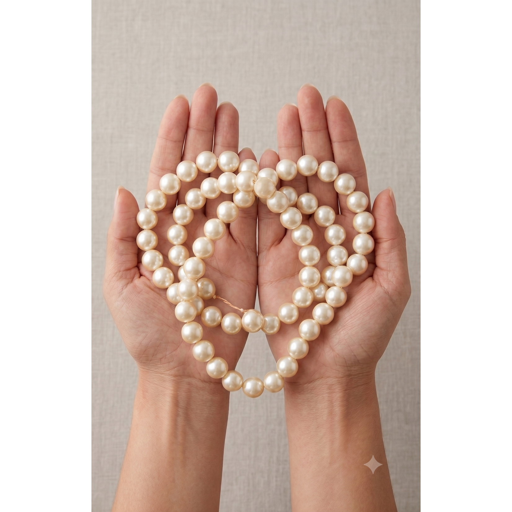 18mm Round Loose Imitation Pearl in string 1lb bag -  Smooth Beads with Holes for Vase Filler, Jewelry, Bridal Accessories & Event Decor