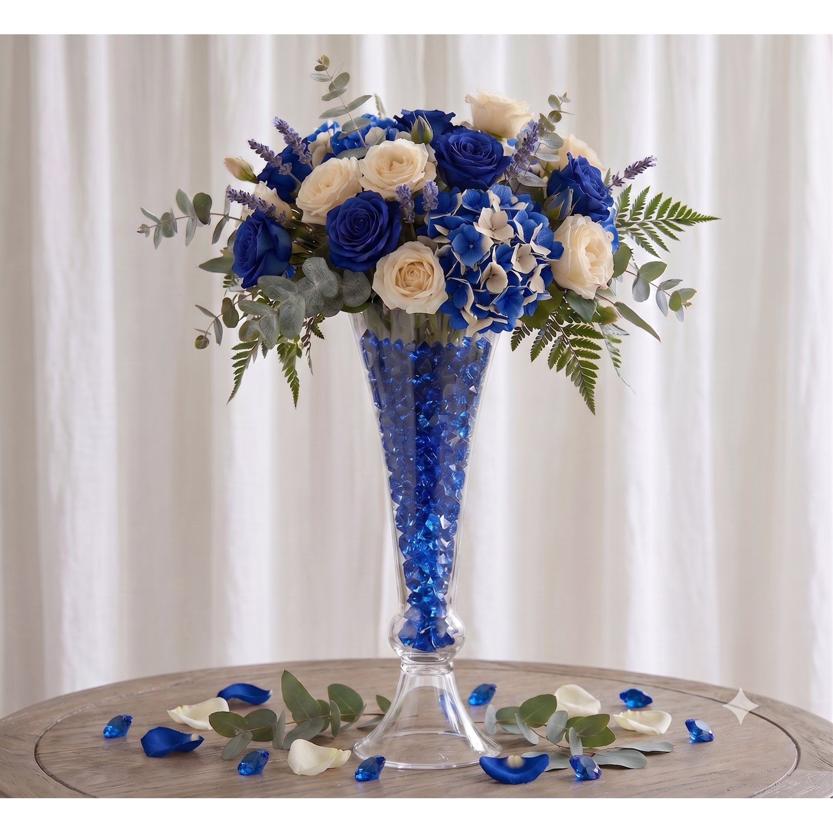 JM & Sons 3/4" (19mm) Acrylic Diamond Gem Table & Vase Fillers (1 lb Bag) Events and Wedding Decor
