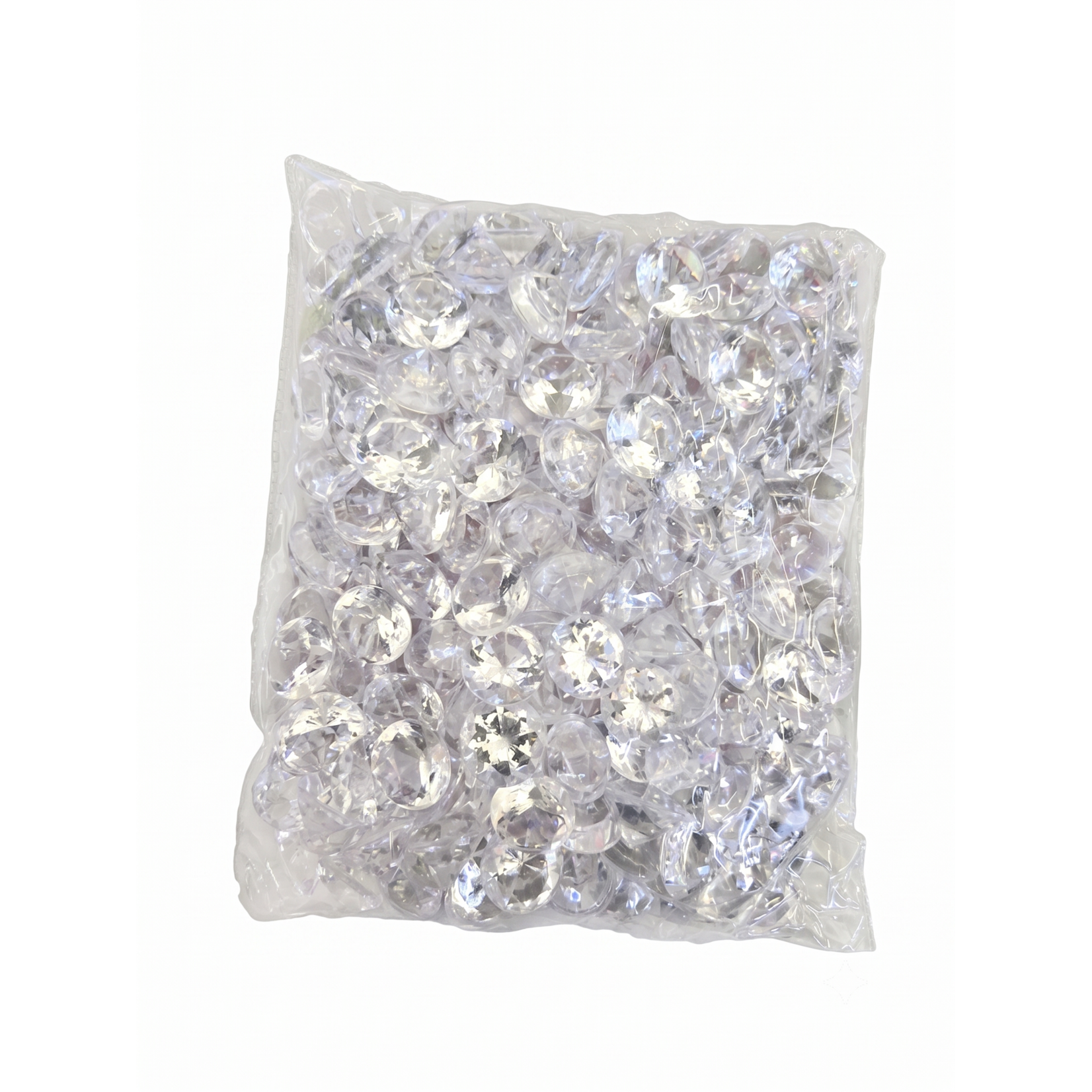 JM & Sons 3/4" (19mm) Acrylic Diamond Gem Table & Vase Fillers (1 lb Bag) Events and Wedding Decor