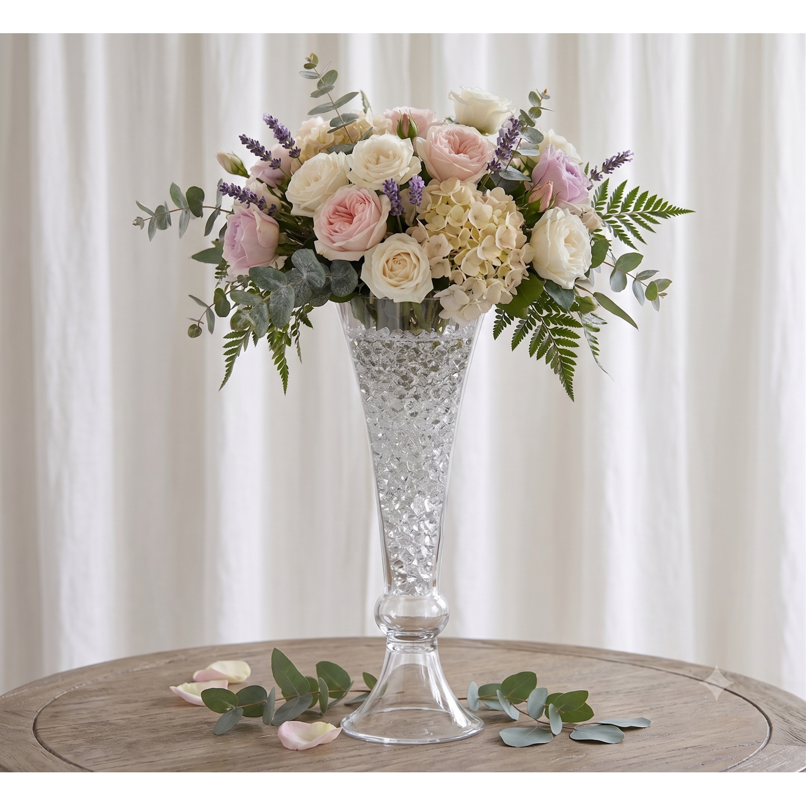 JM & Sons 3/4" (19mm) Acrylic Diamond Gem Table & Vase Fillers (1 lb Bag) Events and Wedding Decor