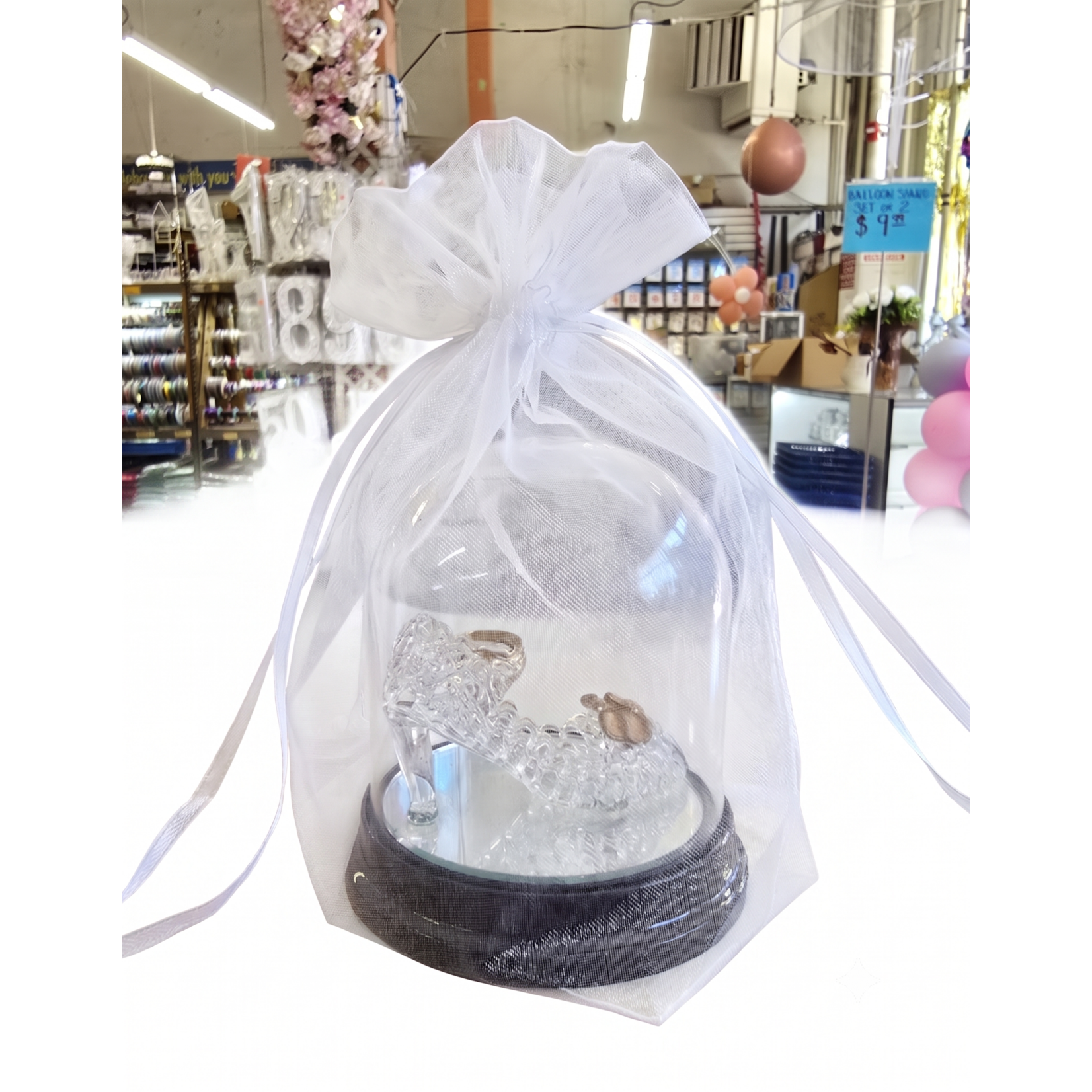 3" Clear Plastic  Dome with Base 12pc - Baby Shower Baptism Wedding Party Favor
