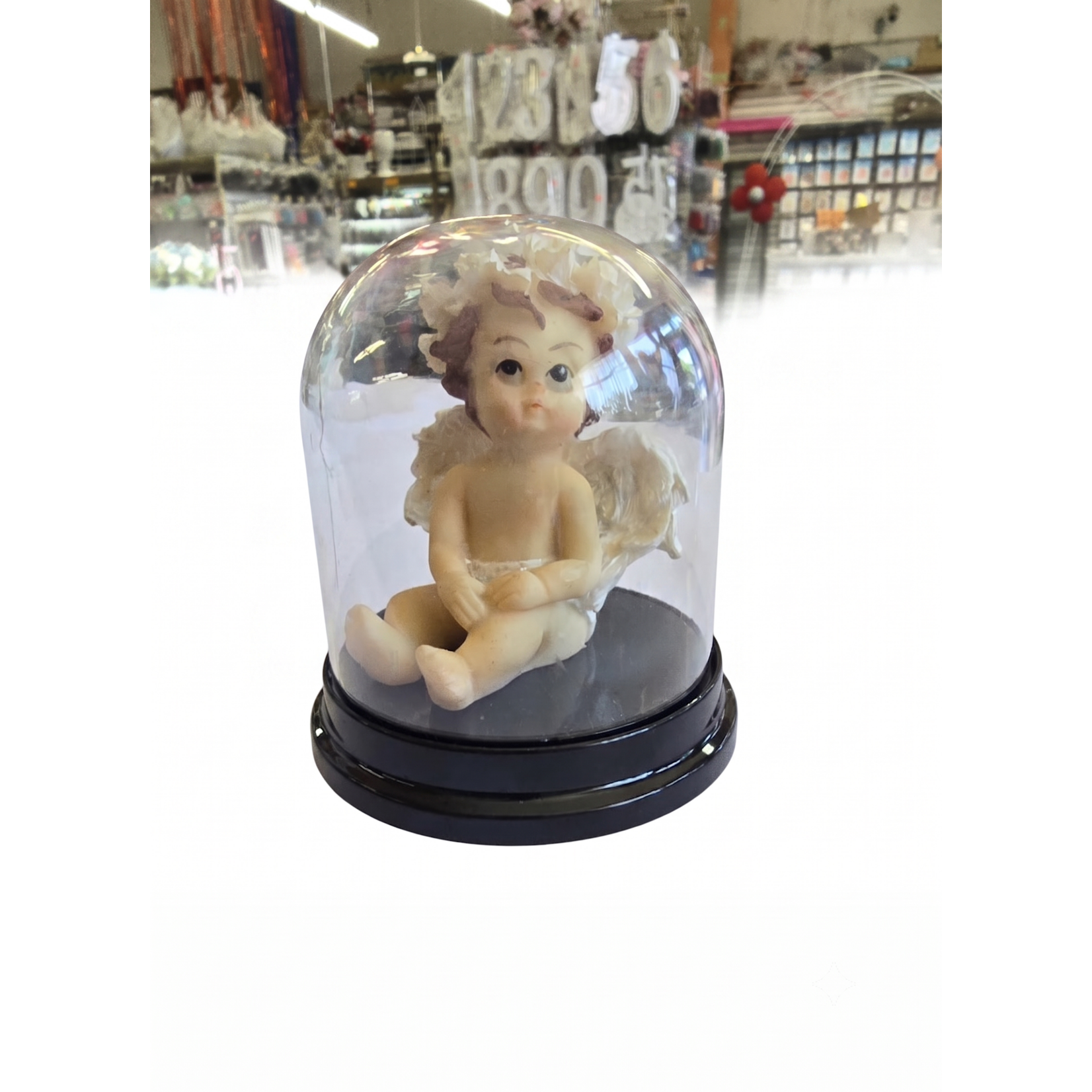 3" Clear Plastic  Dome with Base 12pc - Baby Shower Baptism Wedding Party Favor
