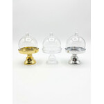 12 Pc Plastic Mini Cake Stand with Dome Lid -