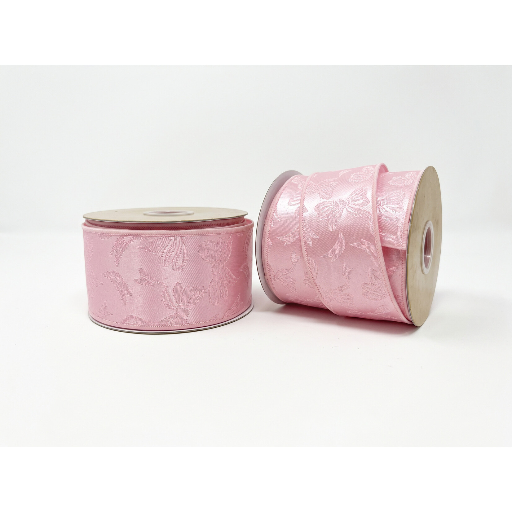 Premium Stamped Wired Satin Ribbon, 2"x10 Yards –Floral centerpieces, gift, pew bows, holiday decor, & event crafts