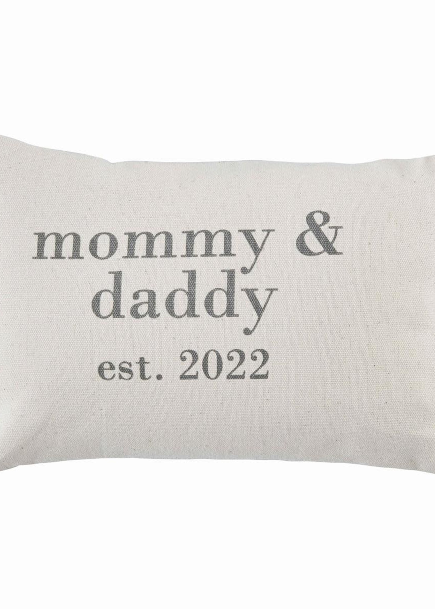 Mudpie Parents EST 2022 Pillow