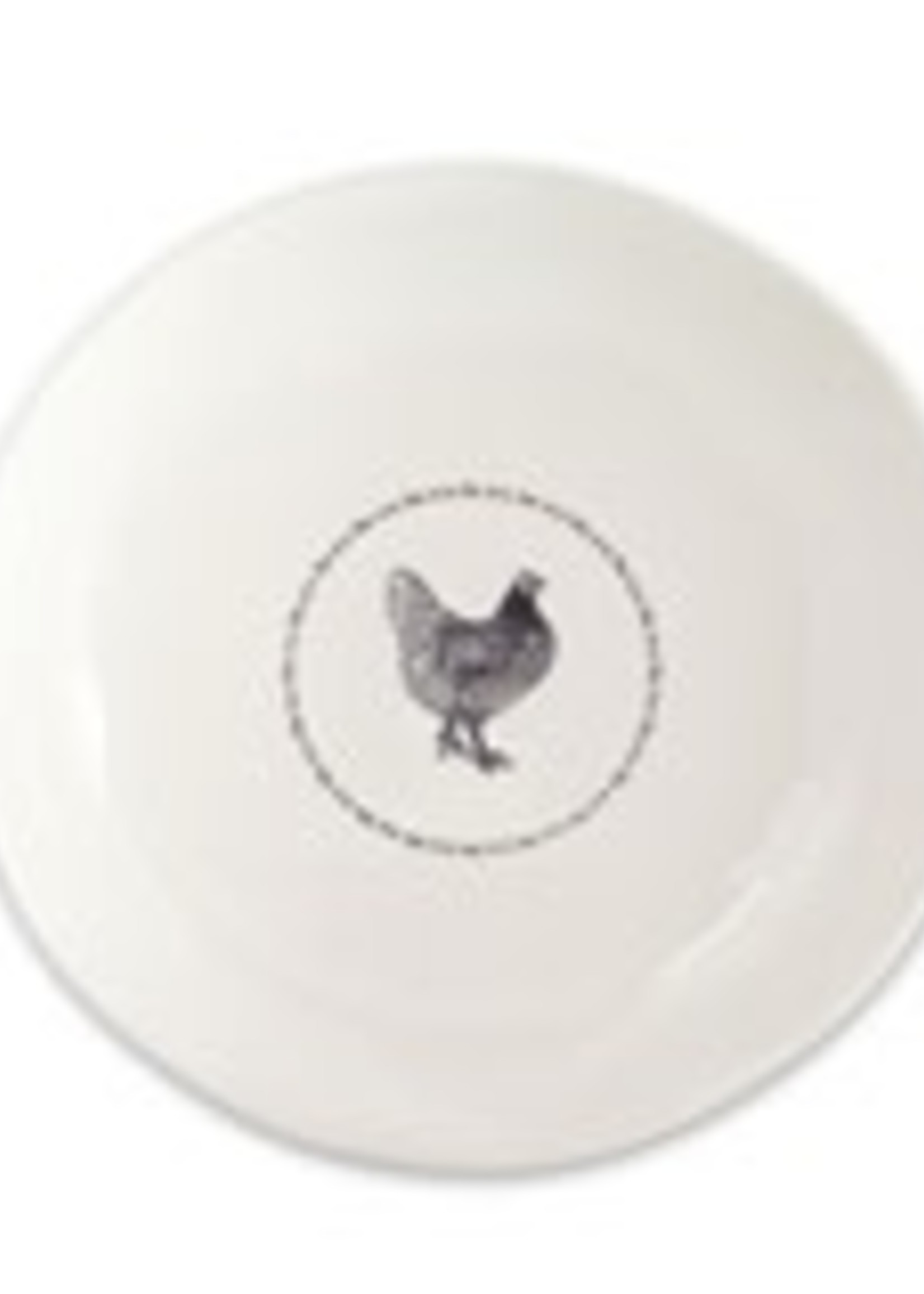 Melrose Chicken Round Platter Bowl