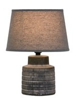 Melrose Table Lamp 13" Terra Cotta/Linen