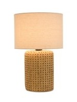 Melrose Table Lamp 18" Cement/Linen