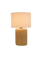 Melrose Table Lamp 18" Cement/Linen