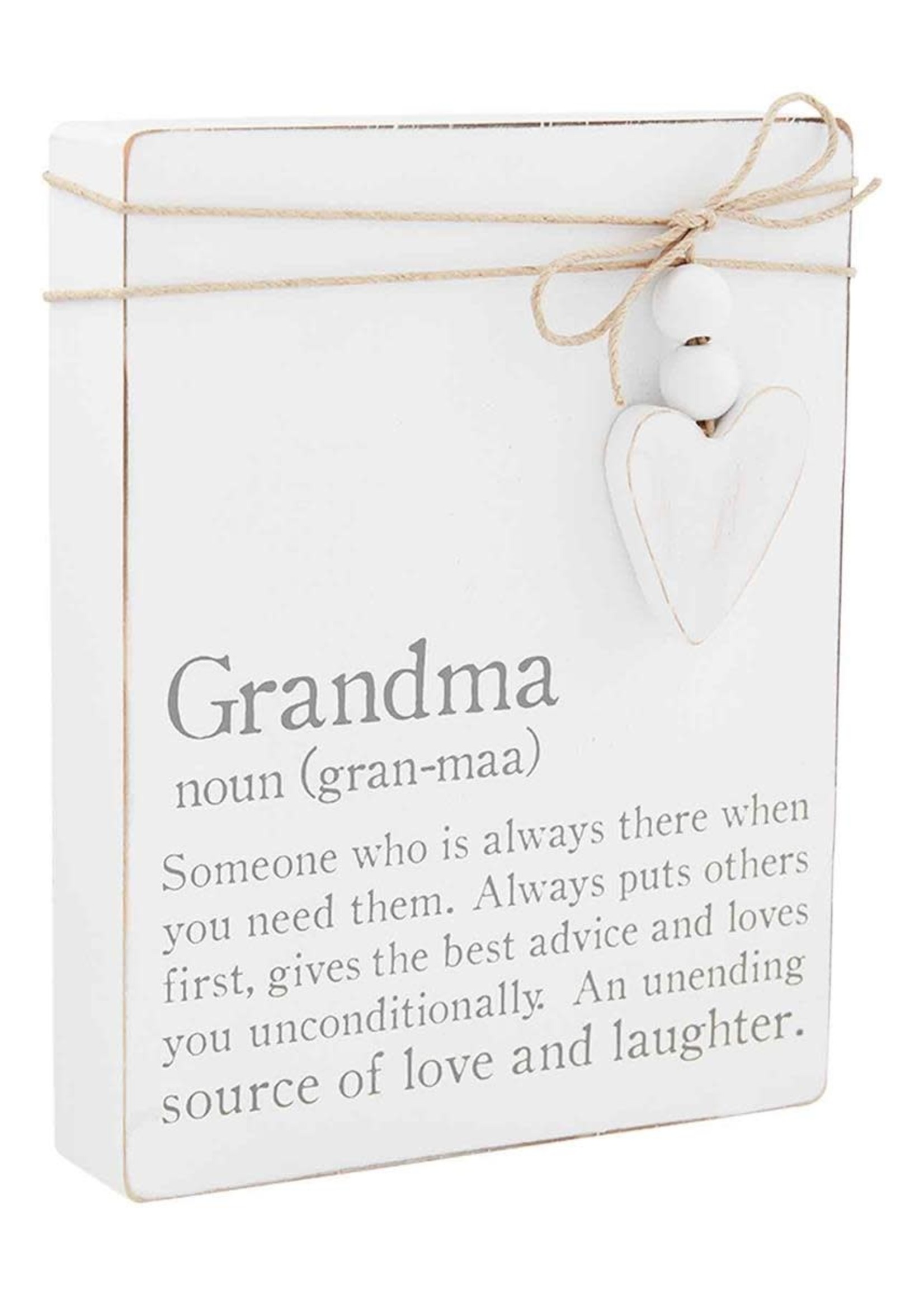 Mudpie Grandma Definition Plaque