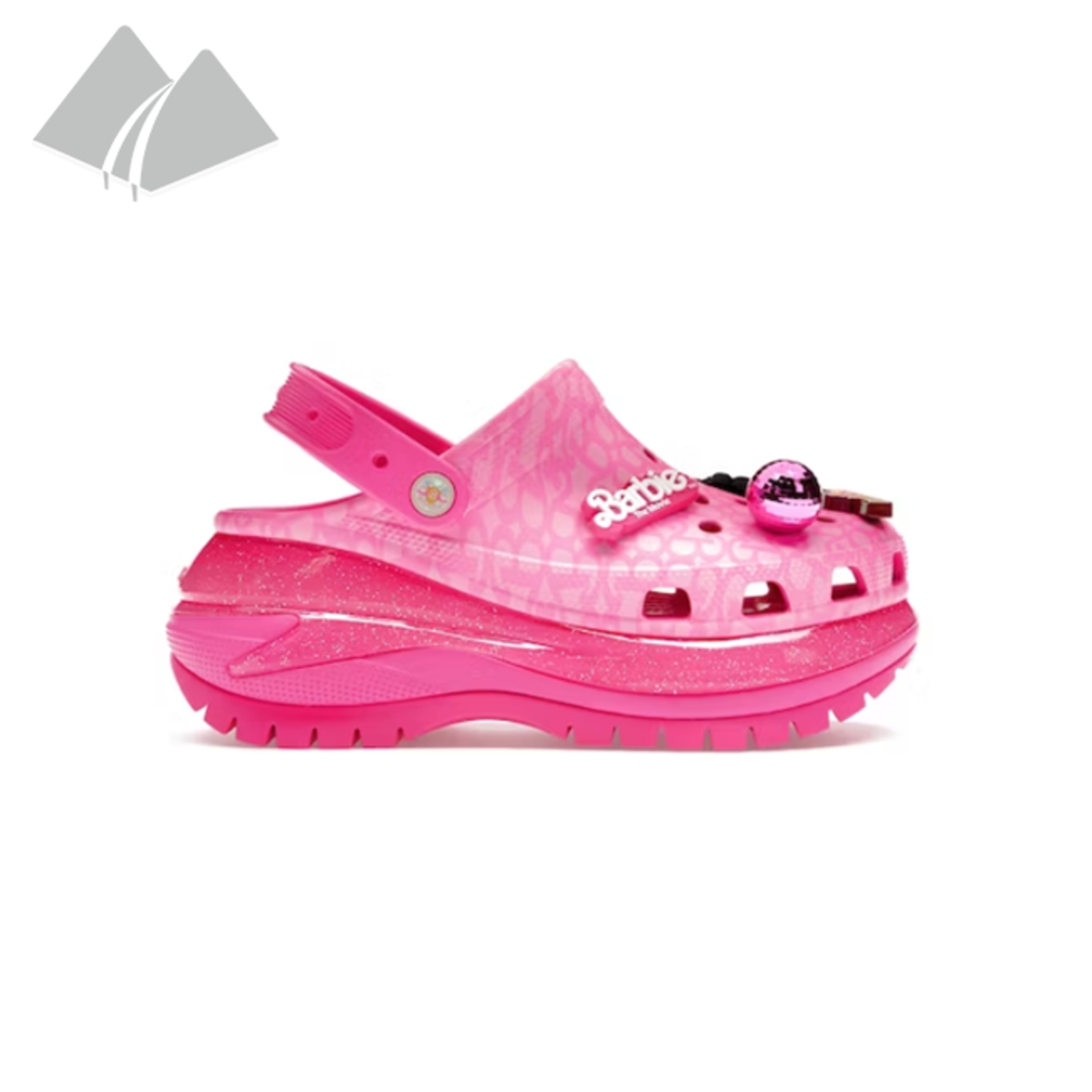 Crocs Crocs Classic Mega Crush Clog (M) Barbie The Movie Electric Pink