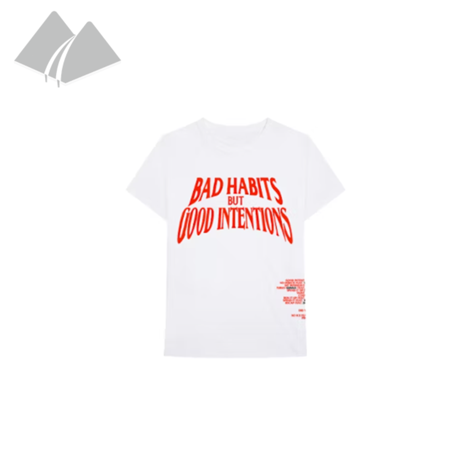 Vlone Vlone Tee NAV Bad Habits White