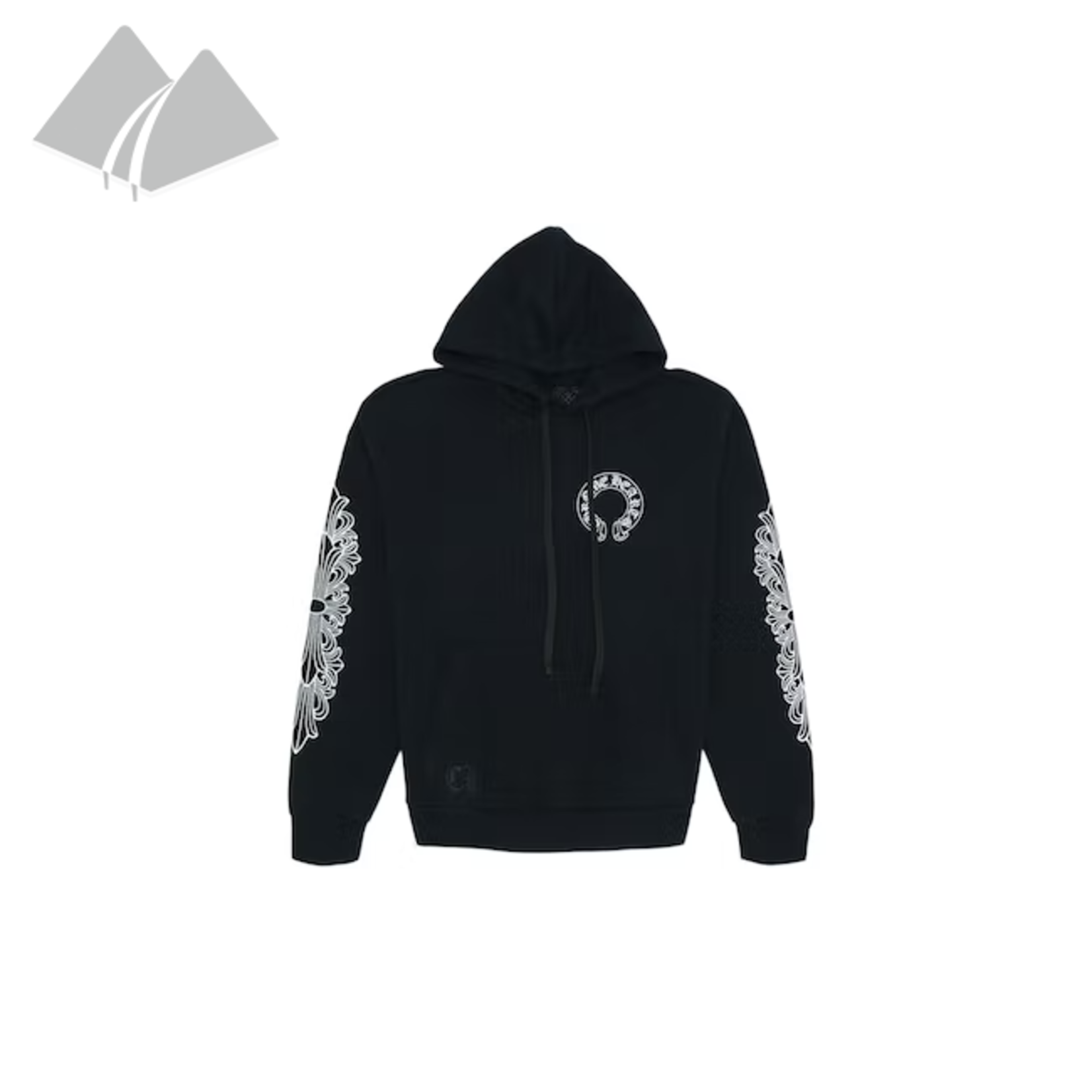 Chrome Hearts Chrome Hearts Hoodie Horse Shoe Floral Black