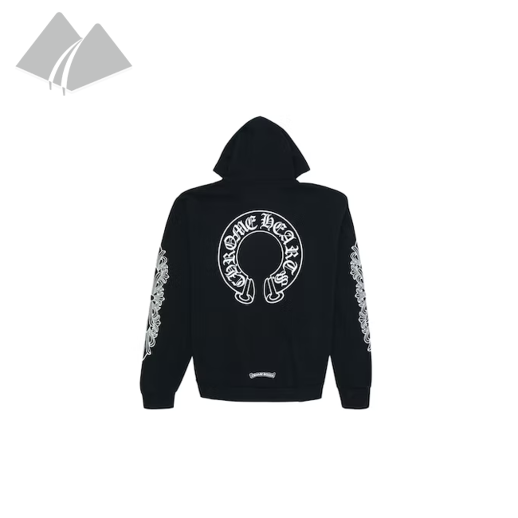 Chrome Hearts Chrome Hearts Hoodie Horse Shoe Floral Black