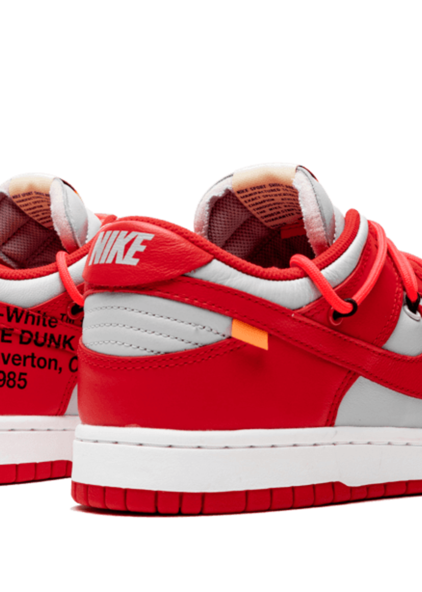 Off White Nike Dunk Low  “Off-White University Red”