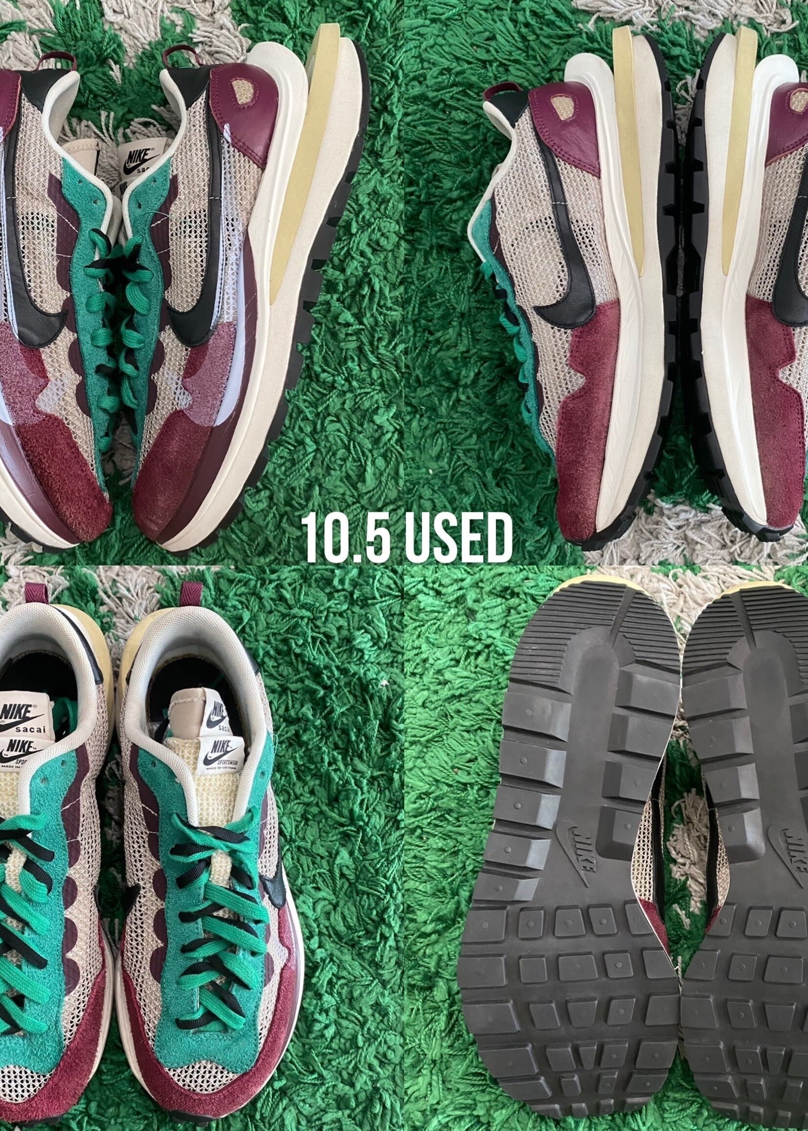 Nike Nike Vaporwaffle x Sacai "Villain Red Neptune Green"