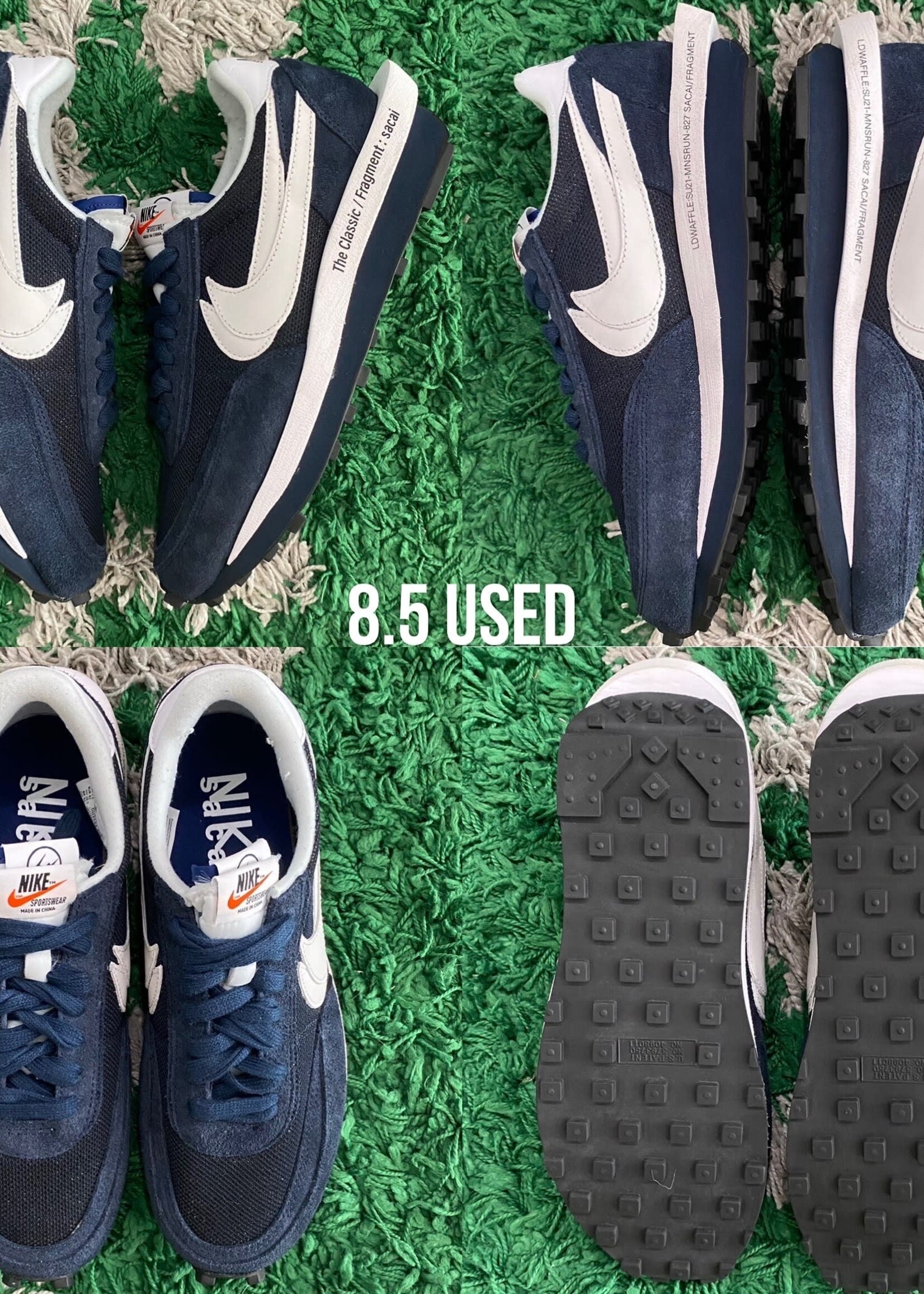 Nike LD Waffle Sacai x Fragment “Blue Void"