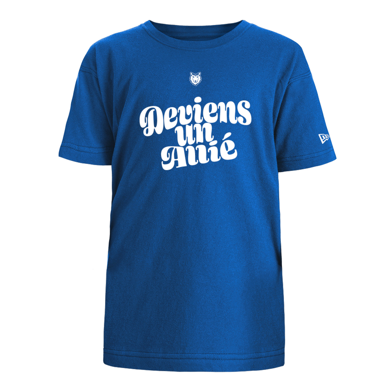 T-shirt avec graphique « Deviens un Allié » de l'Alliance de Montréal pour enfants - Bleu