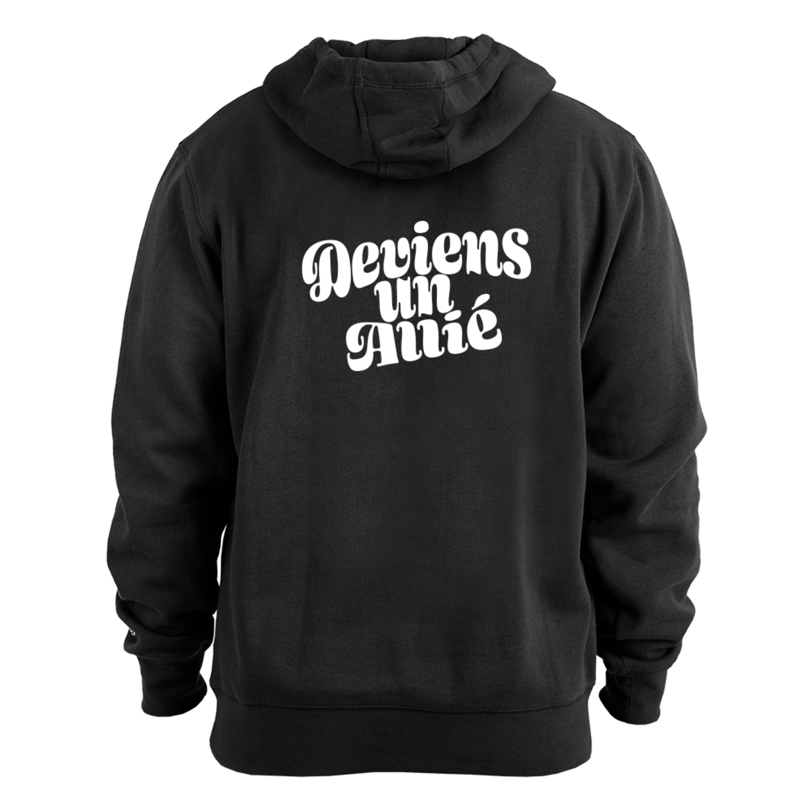 Coton ouaté à capuchon "Deviens un Allié"