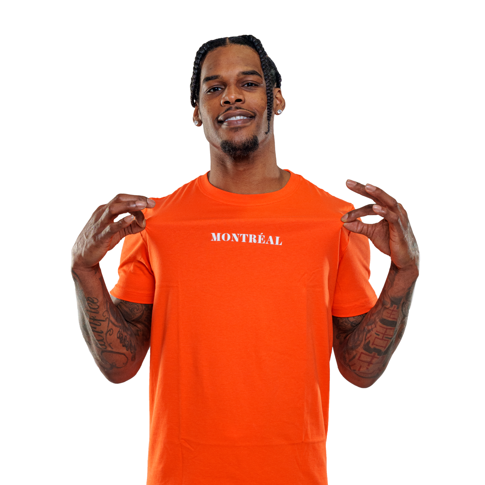 Montréal Alliance Vertical Graphic Tee - Orange