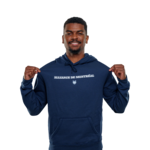 Coton ouaté à capuchon graphique circulaire