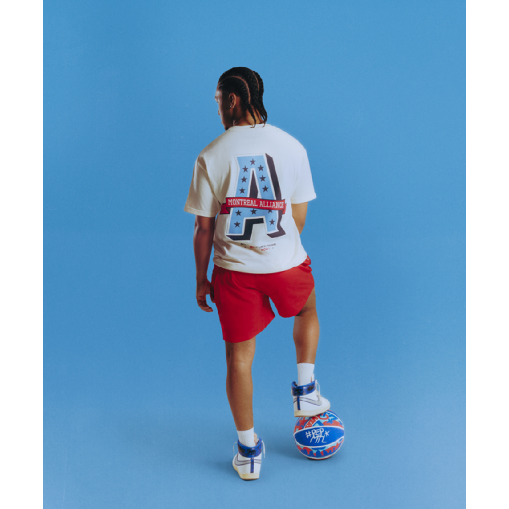 T-Shirt «Big A» de l'Alliance de Montréal - Crème