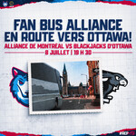 ALLIANCE FAN BUS : ON THE ROAD TO OTTAWA