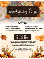 Thanksgiving Dinner To-Go (6) people
