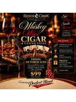 Whiskey, Cigar, & Casino Night