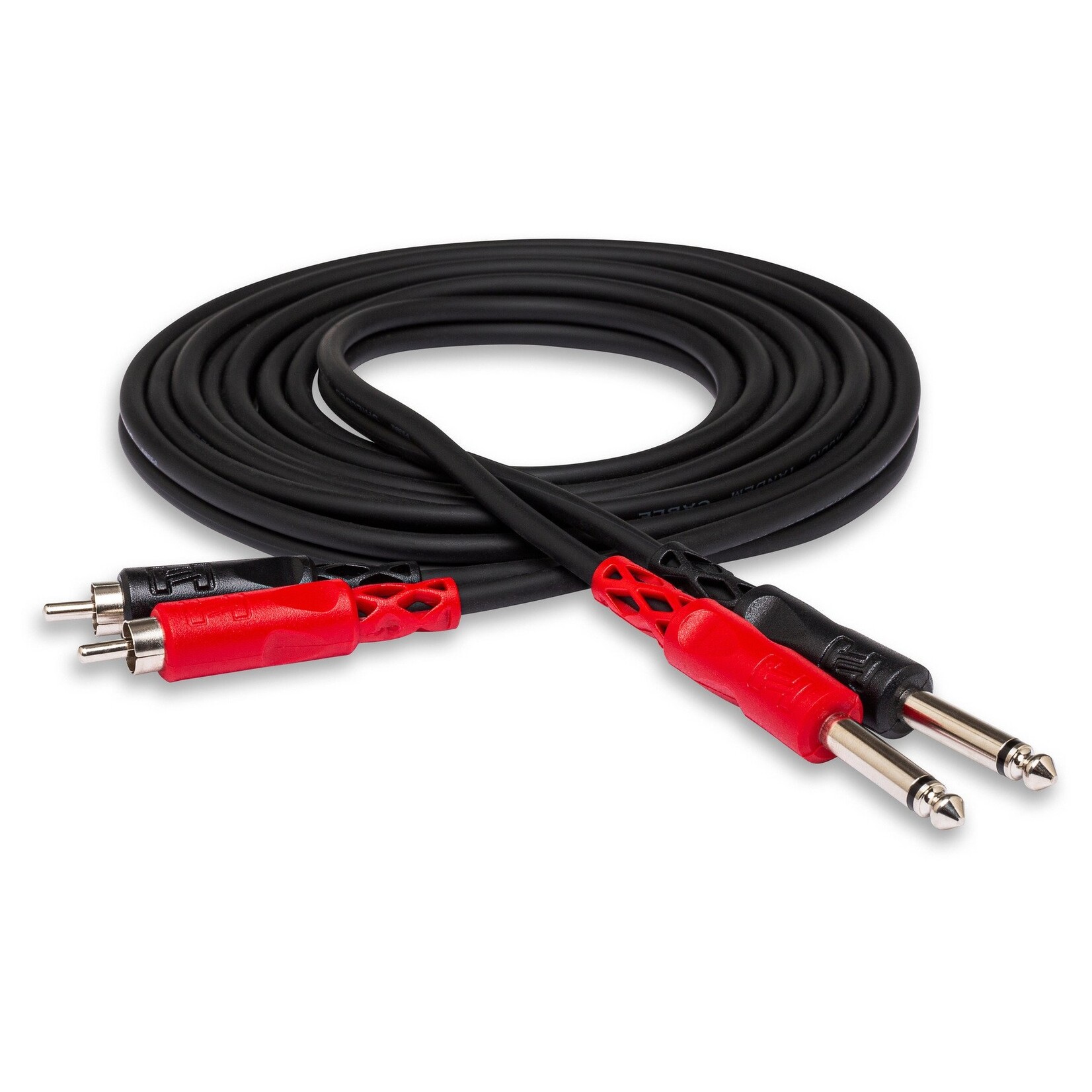 Hosa CPR-201 Dual 1/4" TS to Dual RCA 1M