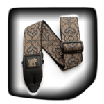 Ernie Ball Ernie Ball P04163 Gold & Black Paisley Jacquard Strap