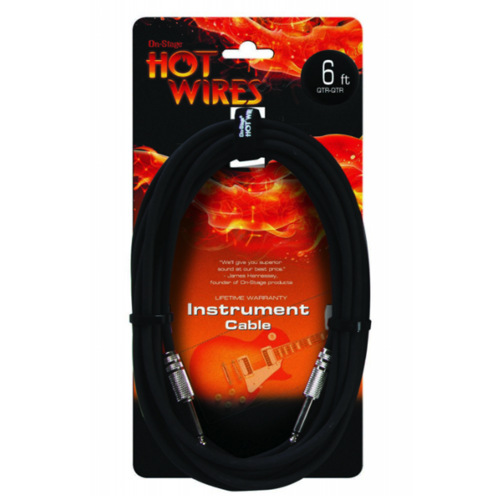 On-Stage 6' Hotwire Instrument Cable