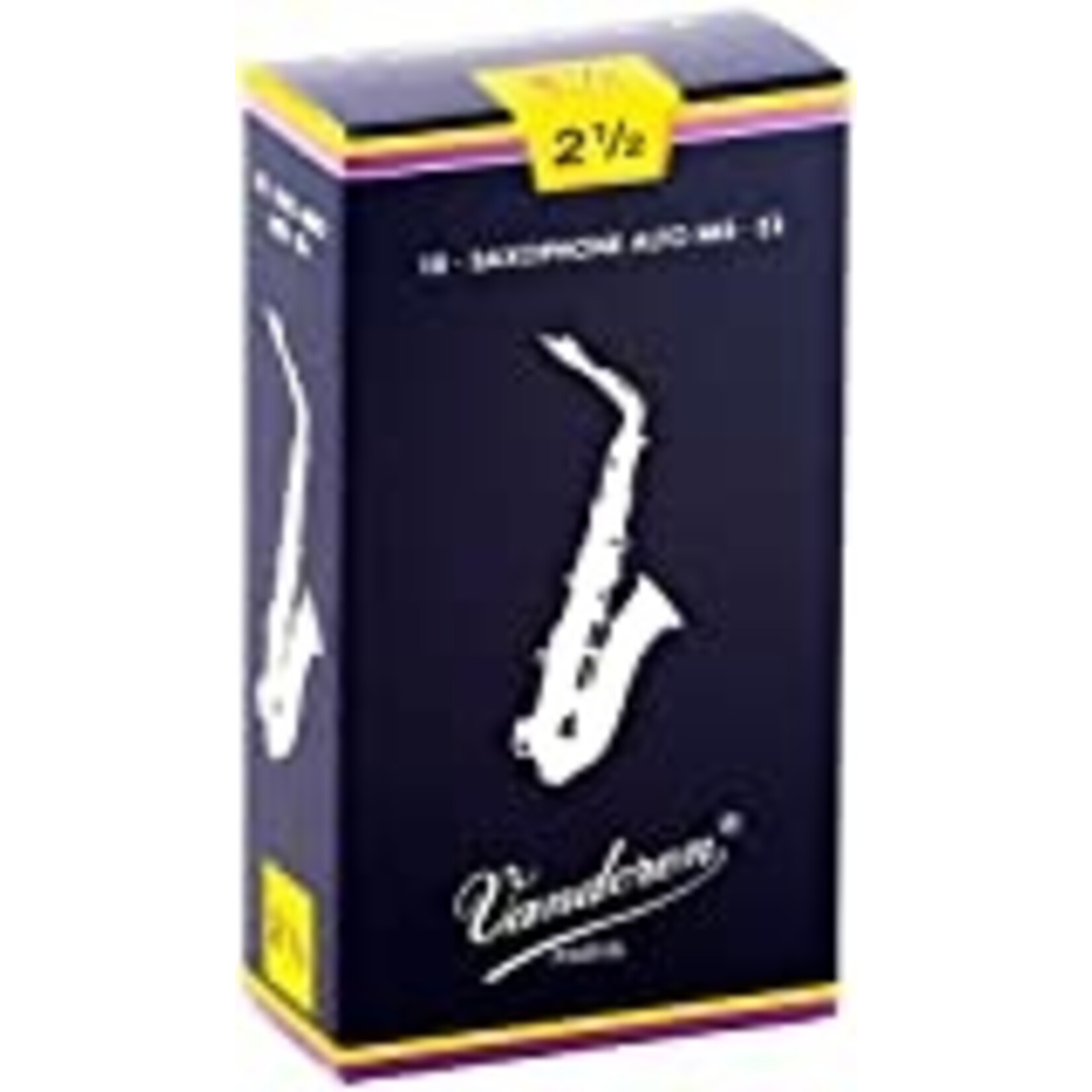 Vandoren Alto Saxophone Reeds No 2.5 - (10 Per Box)