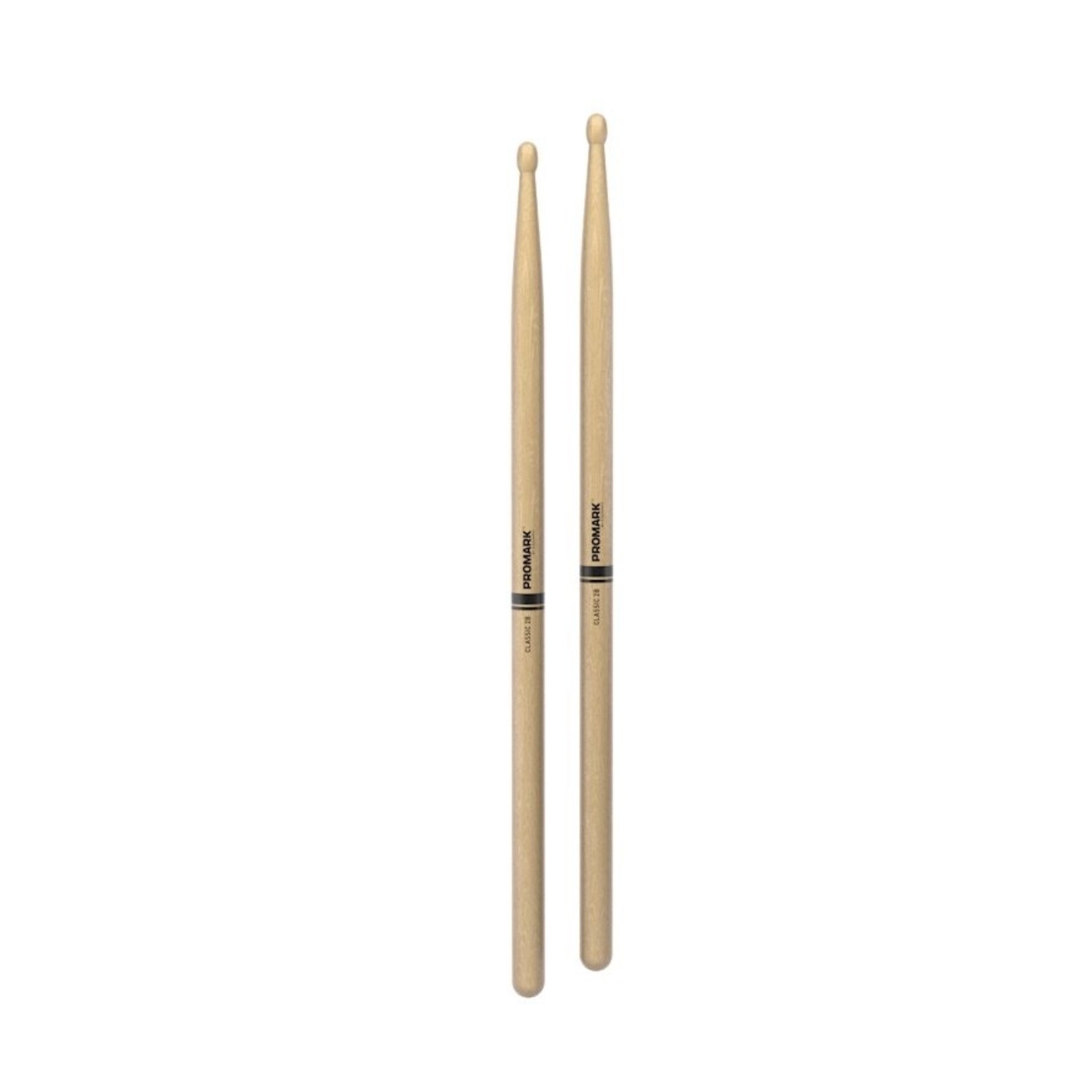 Promark TX2BW Classic 2B Hickory Wood Tip Drumstick