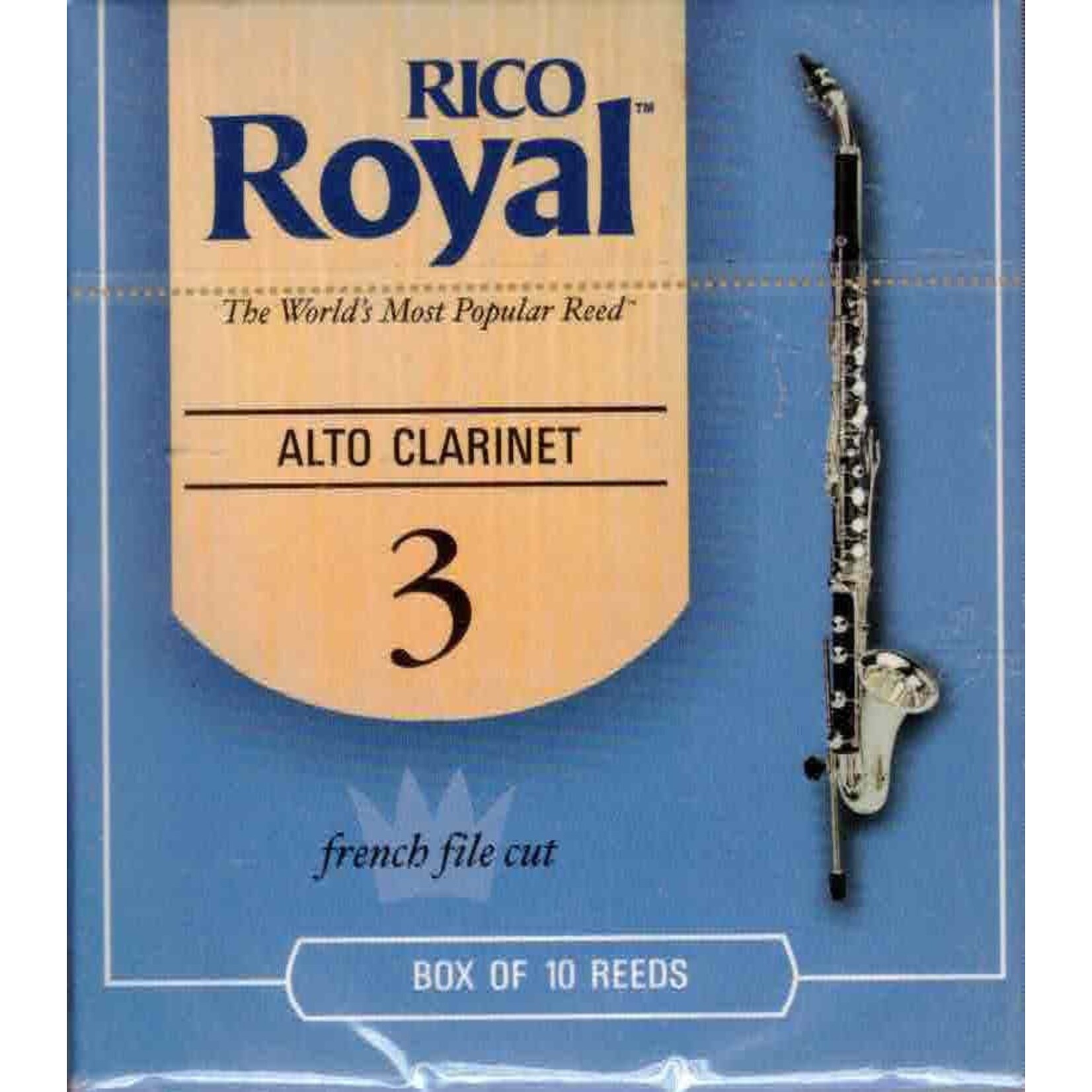 Royal by D'Addario Alto Clarinet Reeds Box of 10 (3 Strength)