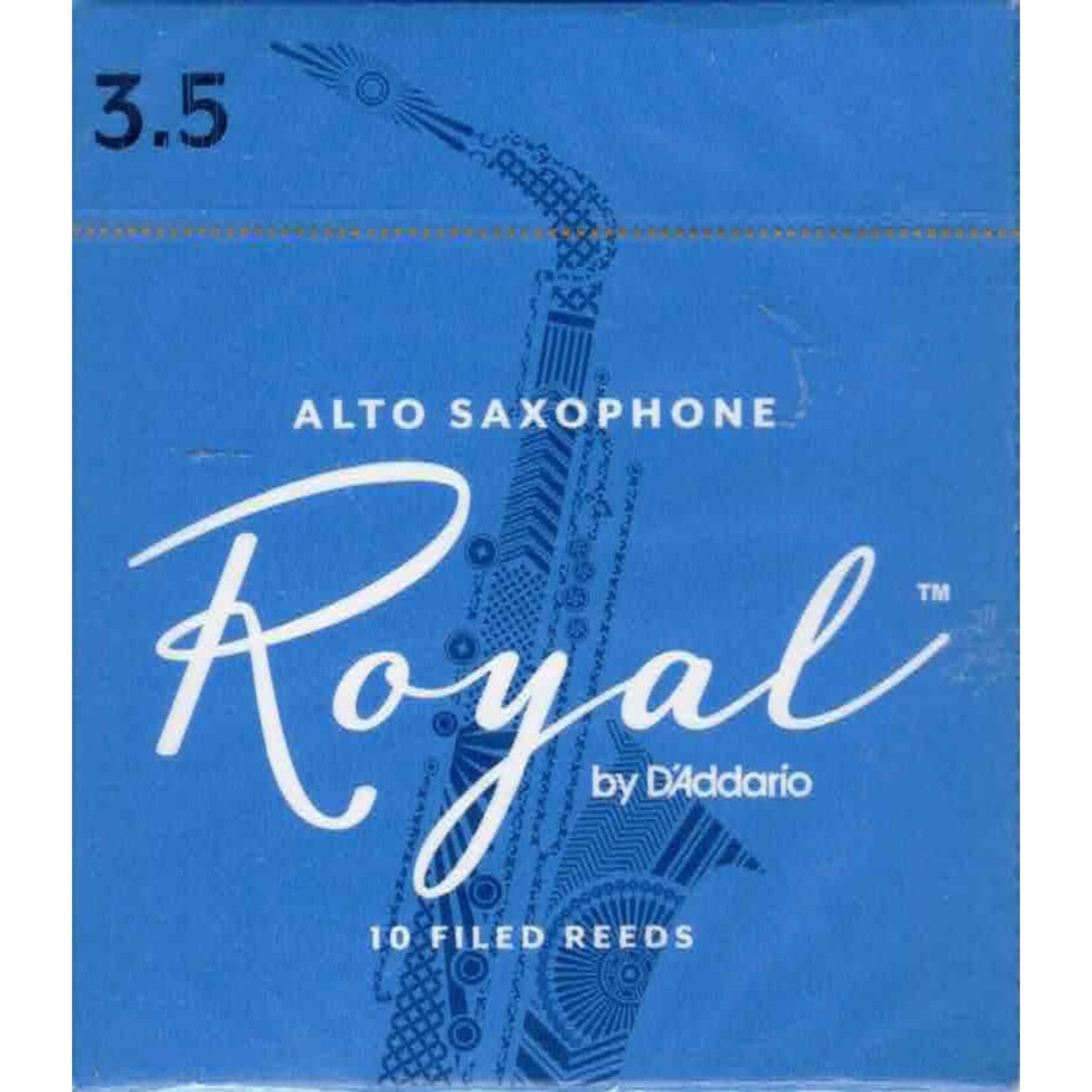 Rico Royal Alto Sax Reeds Box of 10 (3.5 Strength)