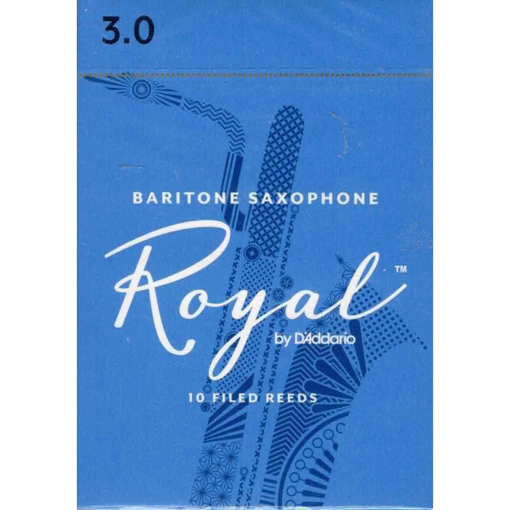 Rico Royal Baritone Saxophone Reeds Box Of 10 (Strength 3)
