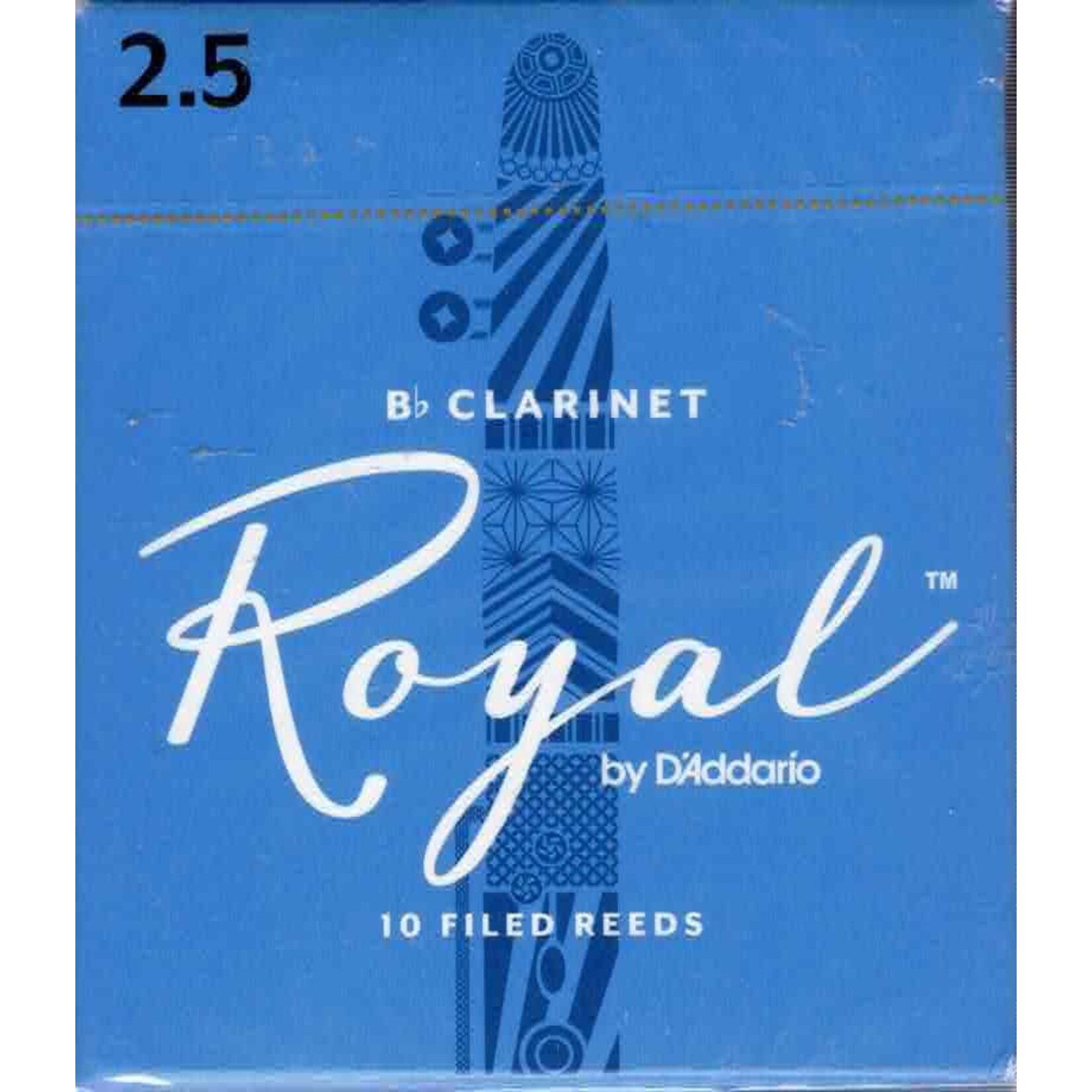 Royal by D'Addario Bb Clarinet Reeds Box of 10(2.5 Strength)