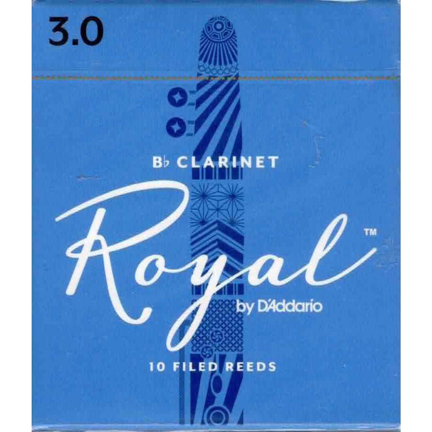 Rico Royal Bb Clarinet Reeds Box of 10(3 Strength)